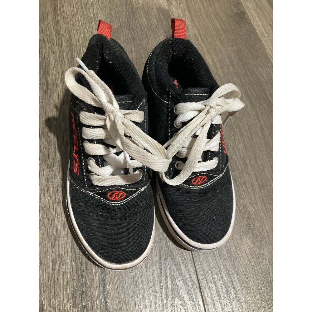 Heelys Shoes Unisex Kids Size 13 Black Heelys Pro HE100157 Canvas Wheels - Picture 2 of 13